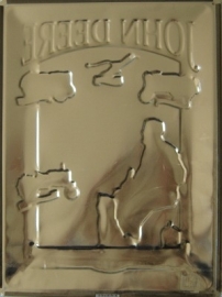 metalen wandplaat John Deere akker 30-40 cm