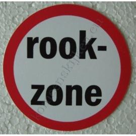 sticker rookzone 7,5 cm