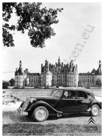 metalen reclamebord citroen traction chambord 20-30 cm