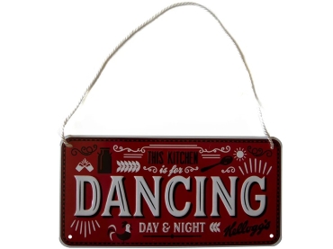 Hanging sign This kitchen is for dancing 10x20 cm