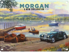 metalen wandbord Morgan lake 30-40 cm