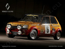 metalen wandbord Renault 5 Calberson 40x30 cm