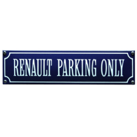 emaille straatnaambord renault parking only