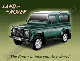 metal wall sign landrover defender 30-40 cm.