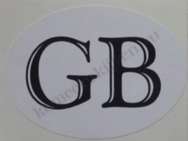 sticker ovaal Great Britain klassiek 9 bij 6,5 cm