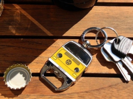 VW T2 Bus Sleutelhanger flessenopener oranje