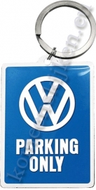 metalen sleutelhanger Volkswagen parking only