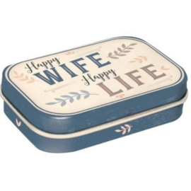 mint box happy wife happy life 6x4 cm