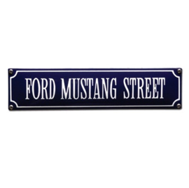 emaille straatnaambord Ford Mustang street 33x8 cm