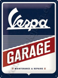 metalen muurbord vespa garage 30-40 cm