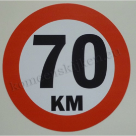 sticker 70 km 14 cm