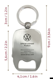 VW T2 Bus Sleutelhanger flessenopener oranje