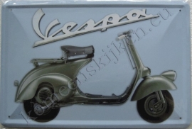 magneet vespa licht blauw