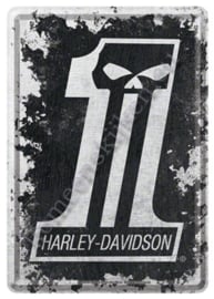 metal card Harley Davidson No 1  10x14 cm