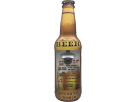 wandflesopener beer around the world 45 cm