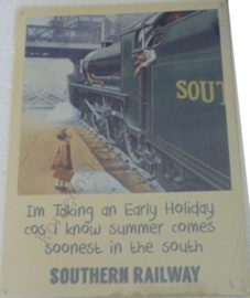 metalen wandplaat southern railways 30-40 cm