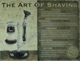 metalen wandplaat the art of shaving 30-40 cm