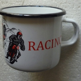 emaille mok motor racing