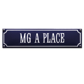 emaille straatnaambord MG B place 33x8 cm