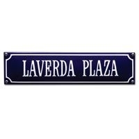emaille straatnaambord laverda plaza