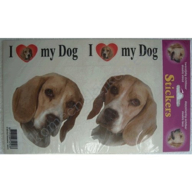 hondenstickerset beagle