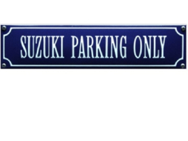 emaille straatnaambord suzuki parking only