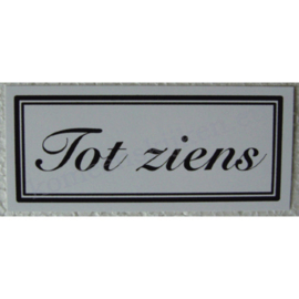 sticker tot ziens 12,5 cm.