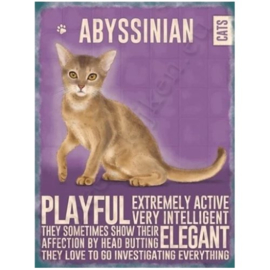 metalen wandplaat abyssinian 30-40 cm