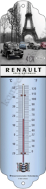 Metalen thermometer renault 4cv eiffeltoren