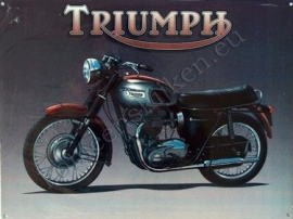blikken wandplaat Triumph Bonneville 30x40 cm