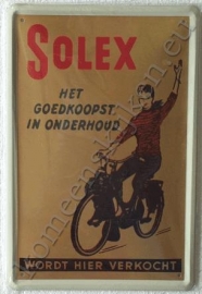 blikken reclame bord van solex 20-30 cm