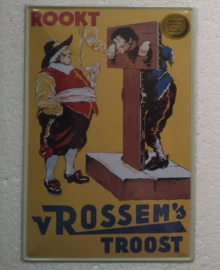 metalen wandplaat Van Rossem's Troost 20x30 cm