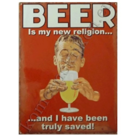 wandplaat beer / religion 30-40 cm