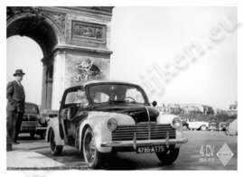 metalen wand bord renault renault 4 CV politie 15x21 cm