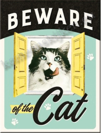 koelkast magneet beware of the cat