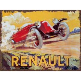 Postcard Metal Renault Aquarelle 10 x 14 cm