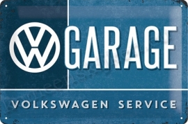 metalen wandplaat VW garage 20-30 cm