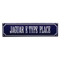 emaille straatnaambord jaguar e type place