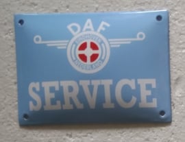 emaille bord DAF service 10x15 cm