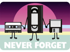 metal sign never forget 16,5 x 11,5 cm