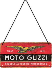 hanging sign / deurbordje Moto Guzzi 10x20 cm