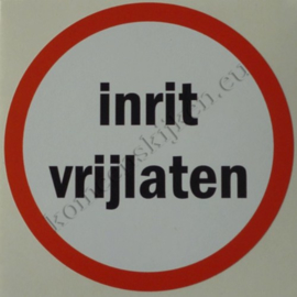 sticker inrit vrijlaten 11 cm.