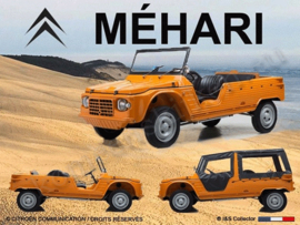 metalen reclamebord Citroën Mehari 15-20 cm