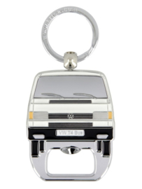 VW T4 Bulli Bus witte sleutelhanger flesopener