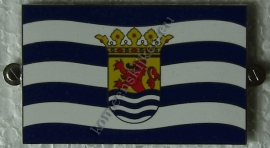 metalen vlag provincie Zeeland
