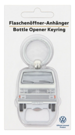 VW T3 Bulli Bus sleutelhanger flessenopener wit