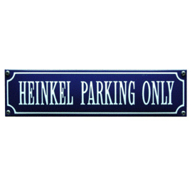 emaille straatnaambord heinkel parking only