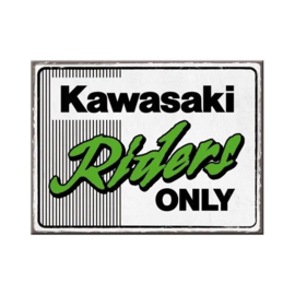 Magneet Kawasaki riders only