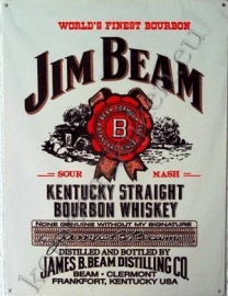 blikken bord jim beam 30-40 cm