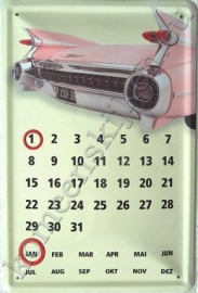 blikken kalender cadillac staartvinnen